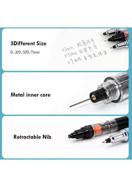1 Siyah 0.5mm Uni Döner Mekanik Kurşun Kalem Kurutoga Japonya Kırtasiye Boru Slayt Modeli 0.3/0.5/0.7mm Lapices Anti-Kırık Çekirdek Okul Malzemeleri (Yurt Dışından) indirimleri