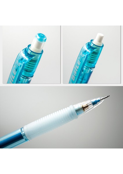 3 Adet 0.7mm 3 Adet/grup 0.5mm Mekanik Kurşun Kalem Kawaii 2b Otomatik Kalemler Mini Silgi ile Okul Ofis Malzemeleri Kore Kırtasiye (Yurt Dışından)