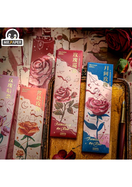 Stil 2 Mr. Kağıt 30 Adet/kutu Bronzlaşmaya Gül Kutusu Paketli Imi Retro Romantik Gül Öğrenci Öğretmen Okuma Imi Kırtasiye Malzemeleri (Yurt Dışından) fiyatları
