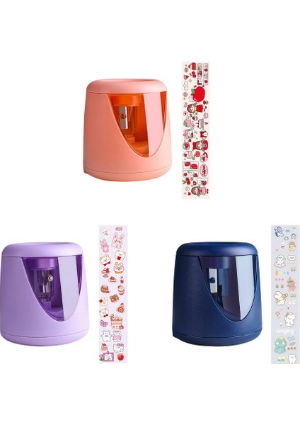 Pembe Renkli Otomatik Kalemtıraş USB Şarj Edilebilir Elektrik Anahtarı Kalemtıraş Kırtasiye Ev Ofis Okul Malzemeleri (Yurt Dışından) fırsatları