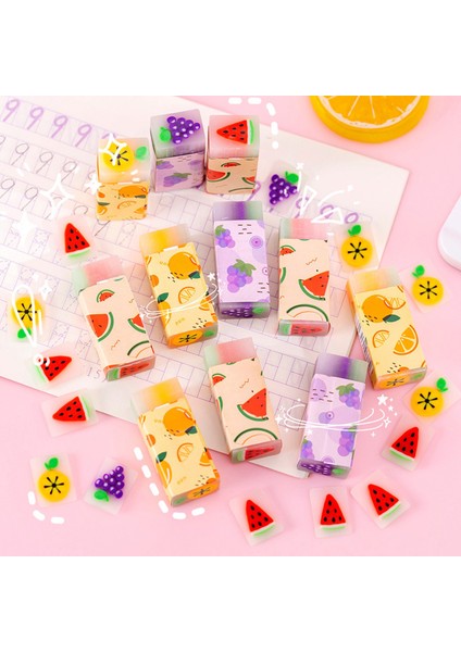 2 Adet Rastgele Güzel Bir Hayvan Silgi Kawaii Kırtasiye Sevimli Masa Aksesuarları Kokulu Saydam Meyve Silgi Sevimli Okul Kauçuklar (Yurt Dışından) modelleri