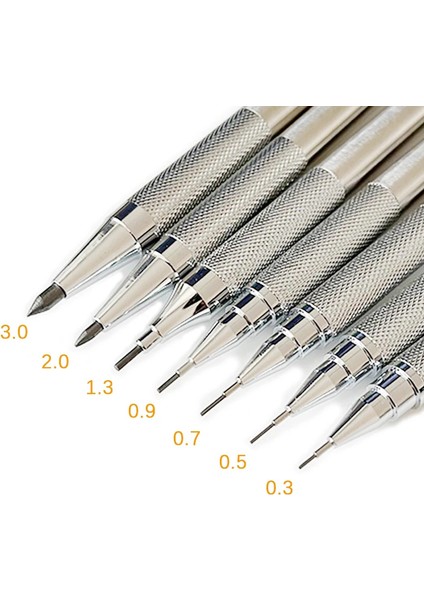 1 Adet 0.3mm Kalem 0.3 0.5 0.7 0.9 1.3 2.0mm Mekanik Kalem Seti Tam Metal Sanat Çizim Boyama Otomatik Kurşun Kalem Ofis Okul Kaynağı (Yurt Dışından) fiyatları