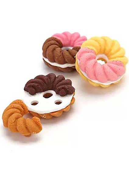 Donut Rastgele 1 Adet Yaratıcı Kurşun Kalem Silgisi Macaron Dondurma Şekli Silgi Renkli Karikatür Kauçuk Silgi Yazma Çizim Kırtasiye Öğrenci Hediye (Yurt Dışından) modelleri