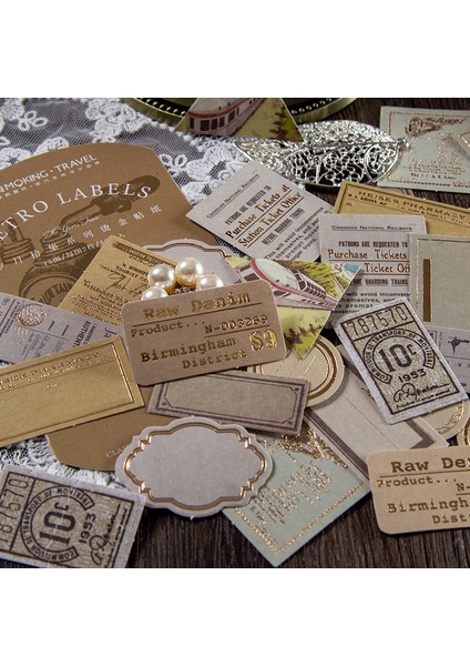 Bir Journamm 30 Adet Vintage Bronzlaşmaya Tarzı Retro Kart Deco Kırtasiye Lomo Kartları Okul Kırtasiye Not Defteri Yapışkan Notlar Çıkartmalar (Yurt Dışından) modelleri