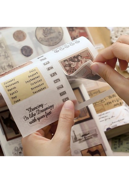 Bir Dimi 50 Yaprak Zaman ve Sen Serisi Malzeme Kağıt Kalıp Kesim Etiket Retro Dekorasyon Kolaj Kağıt Dıy Scrapbooking Dergisi Günlüğü (Yurt Dışından) fırsatları