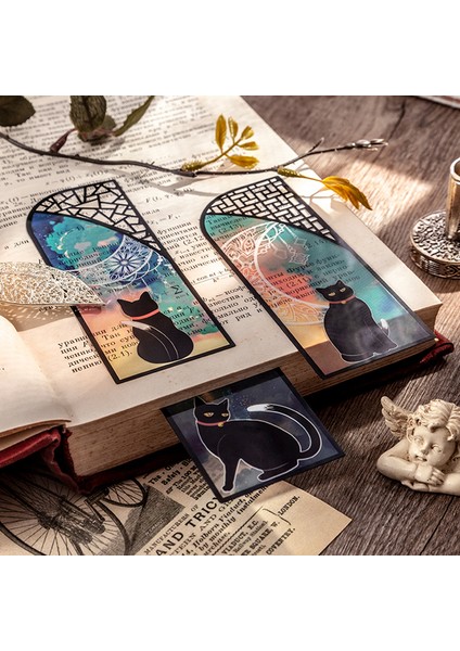 Stil 2 6 Adet Sevimli Siyah Kedi Imleri Okul Malzemeleri Marque Sayfa Kitap Ayracı Marcapaginas De Libros Kitap Aksesuarları Kırtasiye Kitap Ayracı (Yurt Dışından) fırsatları