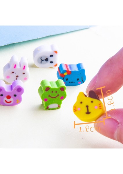 50 Adet Bir Varil 50 Adet/takım Sevimli Kauçuk Silgi Yaratıcı Hayvan Meyve Kalem Silgi Mini Kawaii Kırtasiye Çocuklar Öğrenci Ofis Malzemeleri (Yurt Dışından)