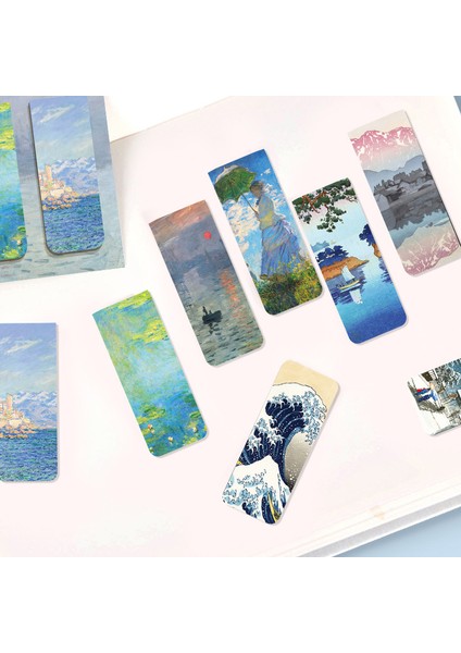 O 4 Adet Manyetik Kitap Ayracı Dünyaca Ünlü Resim Monet Van Gogh Antika Sanat Sayfa Klasörü Kitap Okuyucular Kırtasiye Malzemeleri (Yurt Dışından) fiyatları