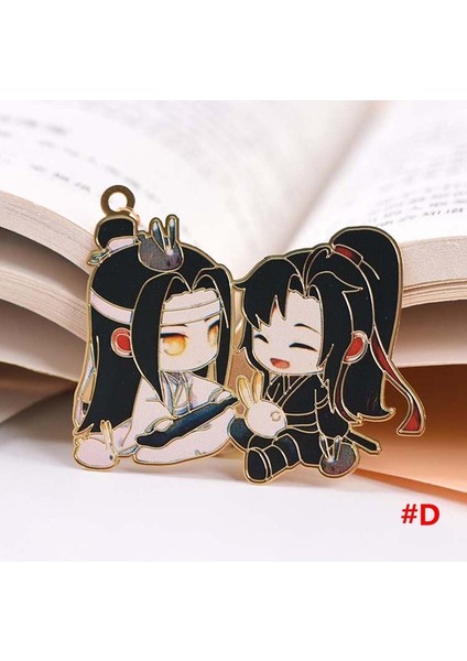 Stil 4 Karikatür Mo Dao Zu Shi Imi Metal Oyma Kitap Ayraçları Kawaii Kırtasiye Wei Wuxian Lan Wangji Anime Kız Kız Arkadaşı Hediyeler (Yurt Dışından)