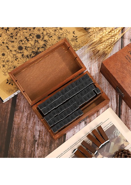 Zimuyinzhang Çoklu Vintage Trend Serisi Ahşap Damga Yaratıcı Harfler ve Sayılar Ofis Malzemeleri Pullar Dıy Öğrenci Kırtasiye Malzemeleri (Yurt Dışından) fırsatları