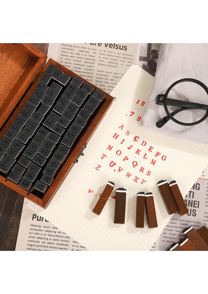 Zimuyinzhang Çoklu Vintage Trend Serisi Ahşap Damga Yaratıcı Harfler ve Sayılar Ofis Malzemeleri Pullar Dıy Öğrenci Kırtasiye Malzemeleri (Yurt Dışından) indirimleri