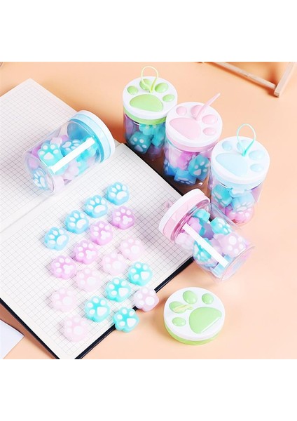 Rastgele Renk Xs Silgi Silgi Okul Çocukları Kedi Kırtasiye Öğrencileri Pençe Mini Kauçuk Sevimli Malzemeleri Hayvan Anaokulu Hediye Boyama Oyuncaklar Çocuk (Yurt Dışından) modelleri