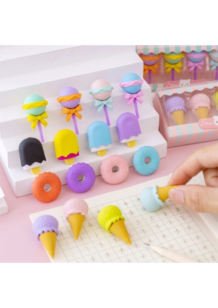 Popsicle Seti 1 Takım 4 Adet Simülasyon Tatlı Burger Kauçuk Kalem Silgi Ilköğretim Okulu Öğrencileri Yaratıcı Karikatür Sevimli Küçük Silgi Hediye (Yurt Dışından) fırsatları