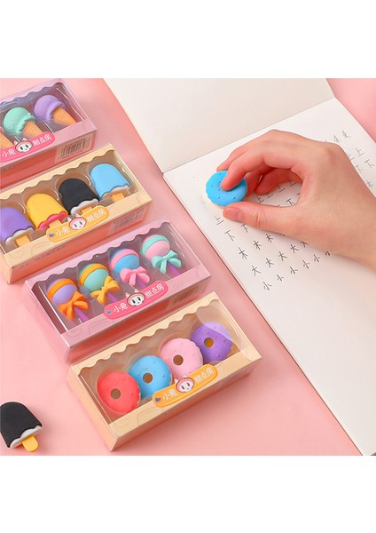Popsicle Seti 1 Takım 4 Adet Simülasyon Tatlı Burger Kauçuk Kalem Silgi Ilköğretim Okulu Öğrencileri Yaratıcı Karikatür Sevimli Küçük Silgi Hediye (Yurt Dışından) indirimleri