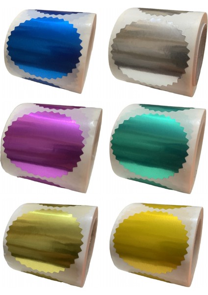 2.5 cm 100 Adet G 50MM Dişli Etiket Lazer Altın Parlak Etiketler Dekor Etiketi Kabartma Damga Hediye Kutusu Packag Mühür Paketi Hediye Karalama Defteri Çıkartmaları Için (Yurt Dışından) fiyatları