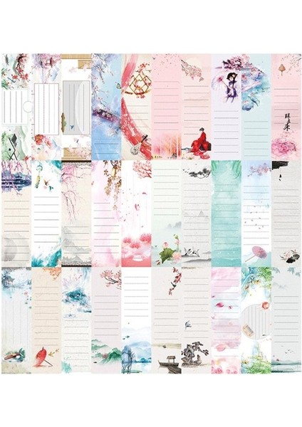 Stil 3 30 Adet Yaratıcı Çin Tarzı Kağıt Imleri Boyama Kartları Retro Güzel Kutulu Imi Hatıra Hediyeler Xxuc (Yurt Dışından)