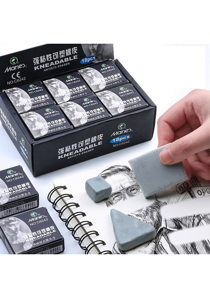 10 Adet Maries Plastisite Kauçuk Silgi Vurgulamak Için Yoğrulmuş Sanat Pianting Tasarım Kroki Çizim Hamuru Kırtasiye (Yurt Dışından)