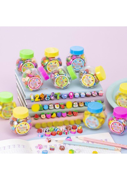 C Öğrenci Sevimli Silgi 50 Adet Kawaii Güzel Meyve Hayvan Tarzı Kalem Silgi Kırtasiye Renk Okul Ofis Silme Malzemeleri Çocuklar Gif (Yurt Dışından) fiyatları