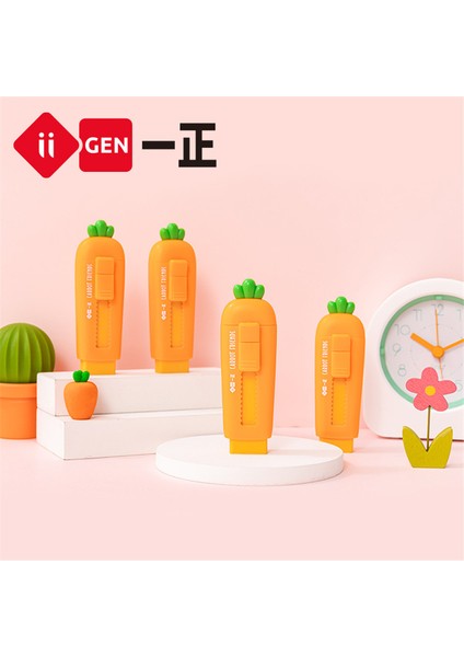 Havuç Kawaii Yaratıcı Havuç Itme Çekme Kalem Silgi Boyama Tozsuz Yazma Kauçuk Okul Ofis Malzemeleri Komik Kırtasiye Hediyeler (Yurt Dışından) indirimleri
