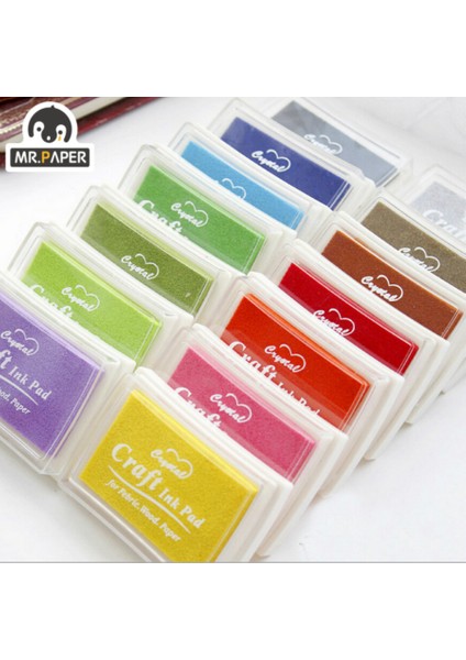 C Mr. Kağıt 15 Renk Kristal Zanaat Mürekkep Pedi Yaratıcı El Kitabı Aksesuarları El Yapımı Sanat Malzemeleri Çok Fonksiyonlu Öğrenci Kırtasiye (Yurt Dışından) fiyatları