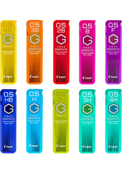 2h Pilot HRF5G-20 Mekanik Kurşun Kalem Kurşun Dolum Neox Grafit 0.5mm Öğrenci Yazma Kırılması Kolay Değil Çekirdek Hb/2b/2h/h Kırtasiye (Yurt Dışından) fırsatları