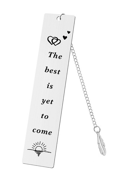 L Yaratıcı Yazı Metal Imi Yaprak Kolye ile Okuma Kitap Ayracı Kitap Sayfası Kırtasiye Öğrenci Hatıra Öğretmenler Günü Hediyeleri (Yurt Dışından)