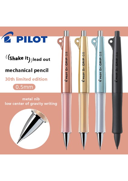 Açık Yeşil Japon Kırtasiye Pilot Mekanik Kurşun Kalem Sınırlı Sallayın Kurşun Düşük Ağırlık Merkezi Anti-Yorgunluk Ofis Malzemeleri 0.5mm (Yurt Dışından) fiyatları