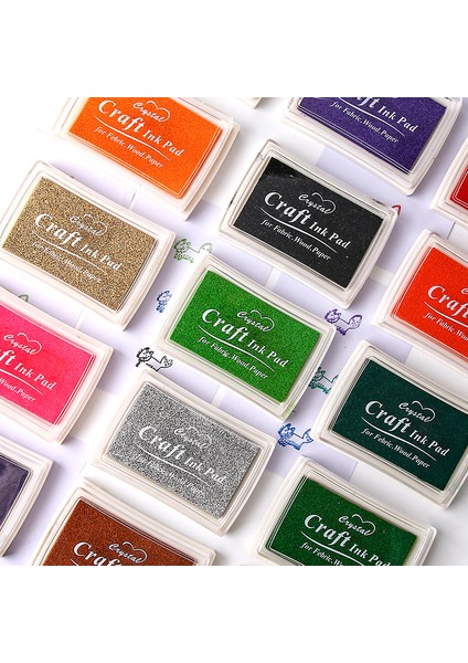 15 Pembe 15 Renk Mürekkep Pedi Damga Planlayıcısı Scrapbooking Silikon Damga Inkpad Diy Scrapbooking Kırtasiye Dıy Zanaat Standart Mühür (Yurt Dışından) modelleri