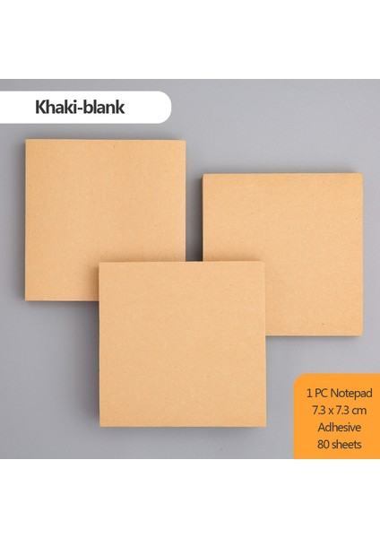 Haki-Boş Kawaii Yapışkan Kırtasiye Not Defteri Postane Yer Imi Yapışkan Notlar Haki / Beyaz / Kawaii Tasarım Defterdeki Çıkartmalar (Yurt Dışından)