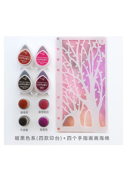 Set 2 1 Adet Su Damlası Mürekkep Pedi Dıy Fotoğraf Albümü Dekorasyon Zanaat Scrapbooking Mürekkep Pedi Pullar (Yurt Dışından)
