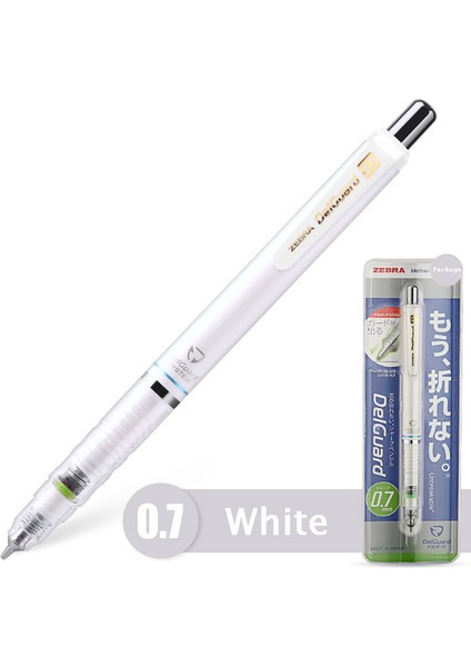 MA85 Beyaz 0.7mm 1 Adet Zebra MA85 Delguard Mekanik Kurşun Kalem 0.3/0.5/0.7mm Kırılma Önleyici Çekirdek Lapicero Yazma Çizim Malzemesi Escolar Papelaria (Yurt Dışından)