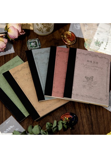 D Shanbu 30 Sayfa Çeşitli Retro Malzeme Kağıt Kelebek Gül Vintage Kağıtları Deco Scrapbooking Günlük El Sanatları Yapımı Dıy Hediye (Yurt Dışından)
