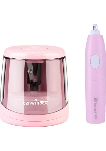 8032-PINK-8306-PINK Tenwin 6-8mm Kalemler Elektrikli Otomatik Kalemtıraş Elektrikli Silgi/kauçuk Okul Çocukları Kırtasiye Malzemeleri 8032/8035/8306 (Yurt Dışından)