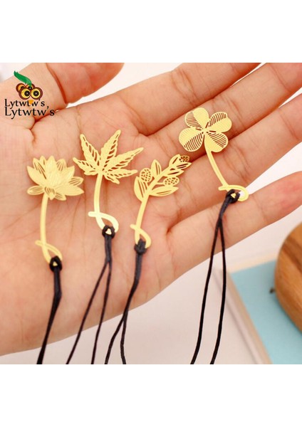 B Yaratıcı Metal Yer Işareti Mark Sayfa Öğretmen Çocuk Öğrenci Hediye Kırtasiye Okul Ofis Malzemeleri Yonca Lotus Çiçeği Akçaağaç Yaprağı (Yurt Dışından) fiyatları