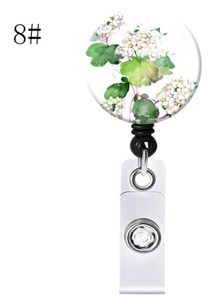 Stil 8 Yağlıboya Çiçek Geri Çekilebilir Hemşire Rozeti Makara Klip Öğrenciler Doktor Kımlık Kartı Tutucu Timsah Klip Yeni Yıl Yılbaşı Hediyeleri 1 Pc (Yurt Dışından) fiyatları