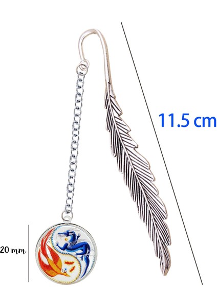 1-2 Yin Yang Yer Işareti Reiki Sembolleri Tai Chi Kolye Ejderha Phoenix Sekiz Diyagramları Dizüstü Okuyucu Kitap Marque Sayfa Mate Işaretleyici (Yurt Dışından)