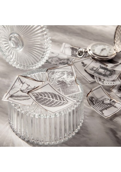 Bir Dimi 100 Sayfa/kitap Beyaz Kitap Serisi Retro Malzeme Kağıt Sülfürik Asit Kağıt El Yırtılan Dekor Mermi Günlük Tutma Kolaj (Yurt Dışından) indirimleri