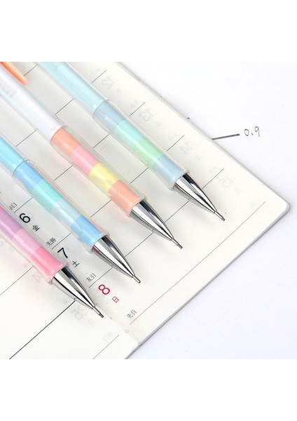 Rastgele Renk 1 Adet Mekanik Kurşun Kalem 0.9mm Kalın Çekirdek Kırılması Kolay Değil Öğrenci Yazma ve Boyama Mekanik Kurşun Kalem Kırtasiye (Yurt Dışından)