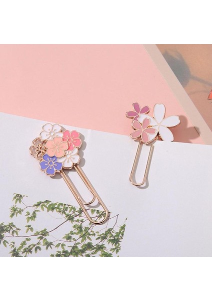 D Kiraz Çiçeği Ataş Sakura Şekilli Kitap Ayracı Kiraz Çiçeği Ataşlar Sevimli Çiçek Imleri Metal Çiçek Şekilli Ataç (Yurt Dışından) modelleri