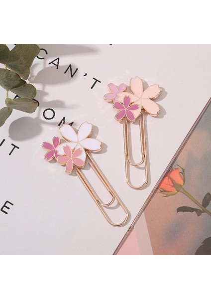 D Kiraz Çiçeği Ataş Sakura Şekilli Kitap Ayracı Kiraz Çiçeği Ataşlar Sevimli Çiçek Imleri Metal Çiçek Şekilli Ataç (Yurt Dışından) fırsatları