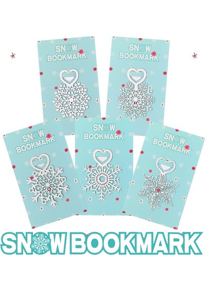 No.3 Kar Tanesi Yer Imleri Paslanmaz Çelik Mutlu Noeller Kitap Sayfası Işaretleyici Metal Çiçek Kitap Ayracı (Yurt Dışından) fiyatları