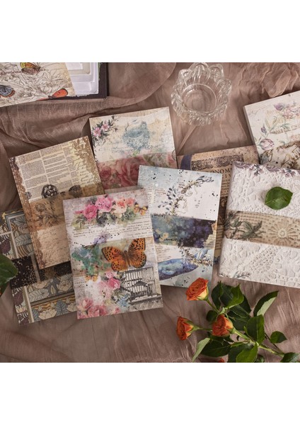 E Journamm 100 Adet/paket Vintage Zanaat Dekor Kağıt Dıy Scrapbooking Önemsiz Dergisi Sanat Kolaj Fotoğraf Albümü Estetik Malzemeler Kağıt (Yurt Dışından) fiyatları