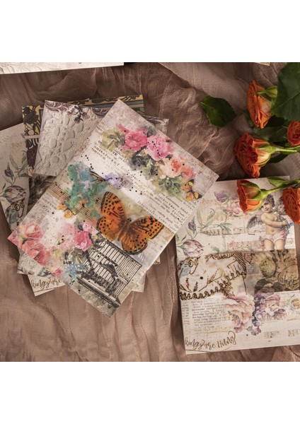 E Journamm 100 Adet/paket Vintage Zanaat Dekor Kağıt Dıy Scrapbooking Önemsiz Dergisi Sanat Kolaj Fotoğraf Albümü Estetik Malzemeler Kağıt (Yurt Dışından) indirimleri