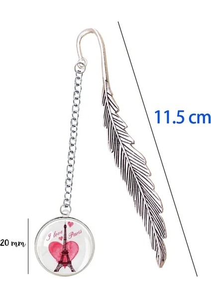 11 Fransız Paris Eyfel Kulesi Imi Kolye ile Heykelcik Torre Çift Sevgilisi Hatıra Dizüstü Kitap Ayracı Marque Sayfa Mate (Yurt Dışından)