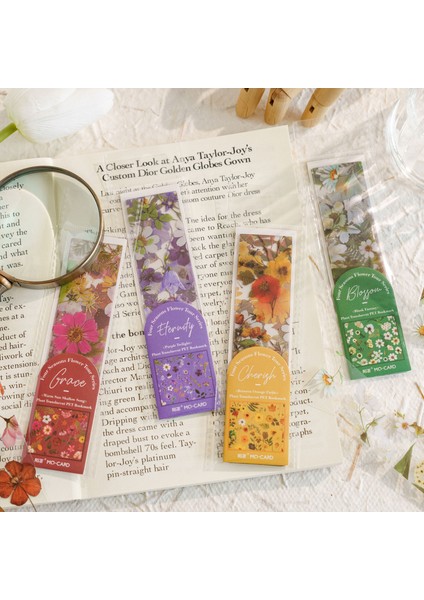 Stil 1 5 Adet/paket Mevsimsel Çiçek Serisi Imleri Saydam Endeksi Dekoratif Kitap Ayracı Ofis Öğrenci Malzemeleri Kore Kırtasiye (Yurt Dışından) fırsatları