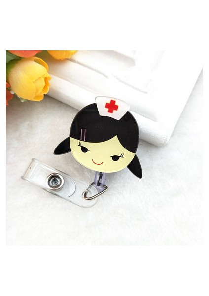 12 1 Adet Geri Çekilebilir Makaralı Isimlik Kimlik Etiketi Çalışma Izni Geçiş Otobüs Çalışma Isim Kartı Klipleri Rozet Tutucu Makara Aksesuarları (Yurt Dışından)