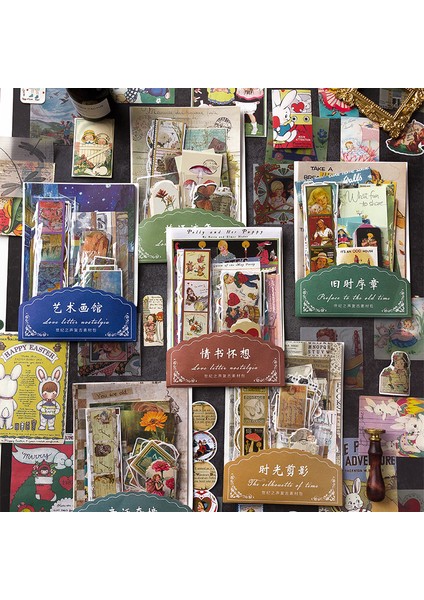 A Dimi 104 Yaprak Retro Malzeme Kağıdı 6 Kategoriler Peri Masalı Kelebek Vintage Washi Kağıt Deoc Scrapbooking Kırtasiye Malzemeleri (Yurt Dışından) fiyatları