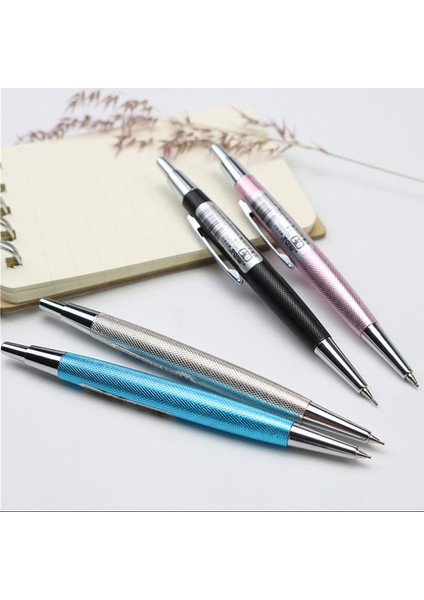 07MM Sevimli Mini Metal Kalem 0.7/0.5mm Siyah Sarı Pembe Mavi Kısa Öğrenci Yazma Mekanik Otomatik Kalem Yedekler ile (Yurt Dışından)