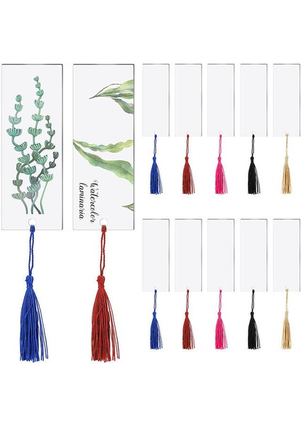 TRANSPARENT-10PCS 73 Adet Renkli Şeffaf Akrilik Imleri Boşluklar Dıy El Sanatları Projeleri Süblimasyon Aksesuarları Kadınlar Için (Yurt Dışından)