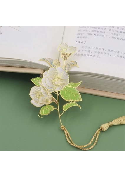 Stil 2 Çiçek Yaprak Imi Pirinç Metal Kitap Klipsi Öğrenci Hediye Kırtasiye Dekorasyon Sayfalandırma Mark Okul Ofis Malzemeleri (Yurt Dışından)